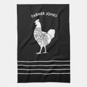 Boer Kippenvlees Snijdt Keuken Handdoek – Slager (Verticaal)