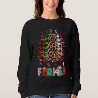 Boer Luipaard Rood Wit Groen Geruit Kerstboom Trui