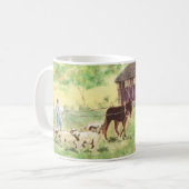 Boer met Mule en Sheep Koffiemok (Voorkant links)