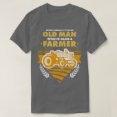 Boer met pensioen als landbouwer t-shirt (Design voorkant)