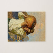 Boer met pompoen van Newell Convers Wyeth Legpuzzel (Horizontaal)