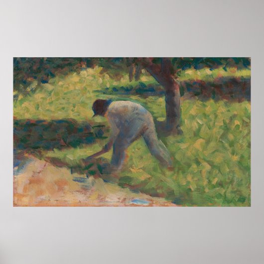 boer met schoffel poster (Voorkant)