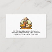 Boer met vee visitekaartje (Achterkant)