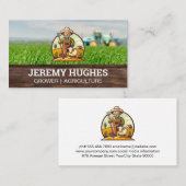 Boer met vee visitekaartje (Voorkant / Achterkant)