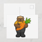 Boer met wortel briefkaart (Voorkant / Achterkant)