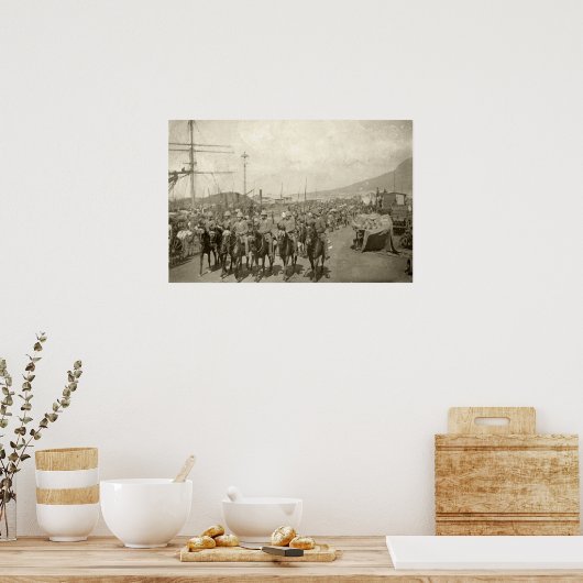 Boer-oorlog bij het Britse leger Poster (Keuken)