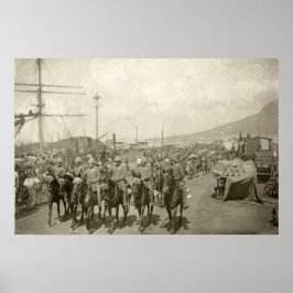 Boer-oorlog bij het Britse leger Poster