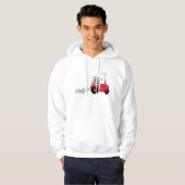 Boer op een Mannen trekkerbuis Hoodie (Voorkant volledig)
