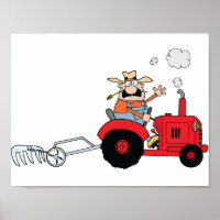 Boer op een Poster van trekkers