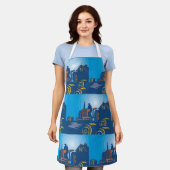 Boer op een trekker schort (Gedragen)