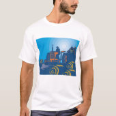 Boer op een trekker t-shirt (Voorkant)