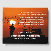 Boer op Sunset "A Time to Reap" Memorial Gastenboek (Voorkant)