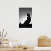 Boer op Sunset Poster (Keuken)