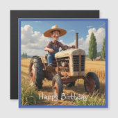 Boer op tractor (Voorkant / Achterkant)