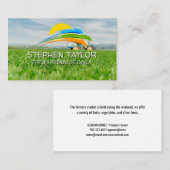 Boer op tractor | landbouwgrond visitekaartje (Voorkant / Achterkant)