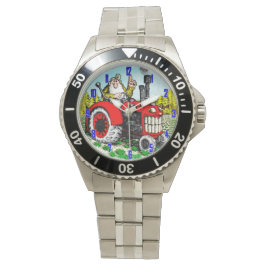 BOER OP TRACTOR POLSHORLOGE HORLOGE
