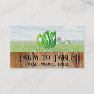Boer op tractor Restaurants Logo Visitekaartje