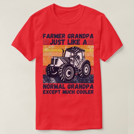 Boer opa net als een normale opa behalve ik t-shirt (Design voorkant)