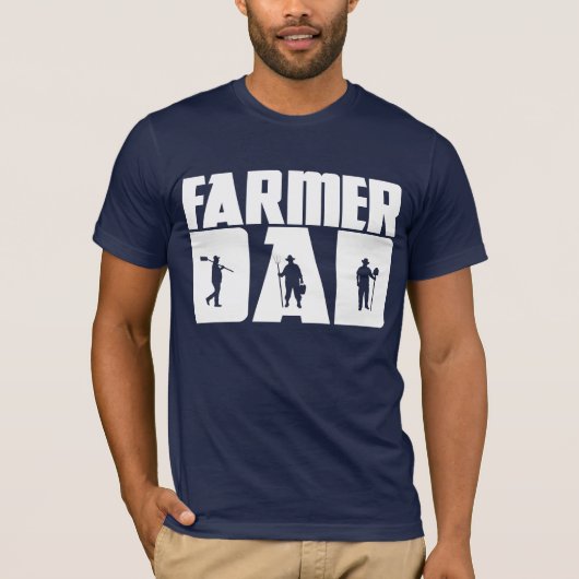 Boer Papa - Boerderij Vaderdag T-shirt (Voorkant)