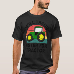 Boer Peuter Jongen Kinderen Zullen Zus Voor Tra Ve T-shirt