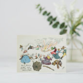 Boer picnic op Middle Hill is verstoord Briefkaart (Staand voorkant)