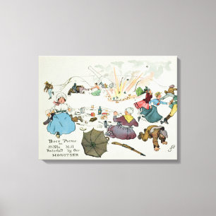 Boer picnic op Middle Hill is verstoord Canvas Afdruk