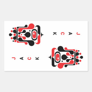 BOER RECHTHOEKIGE STICKER