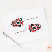 BOER RECHTHOEKIGE STICKER (Envelop)