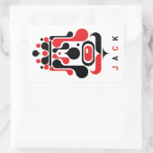 BOER RECHTHOEKIGE STICKER (Tas)