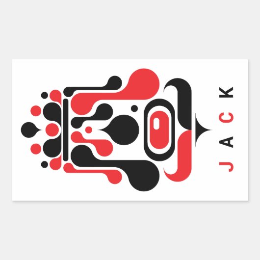 BOER RECHTHOEKIGE STICKER (Voorkant)