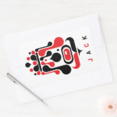 BOER RECHTHOEKIGE STICKER (Envelop)