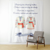 Boer Roemeens Huwelijk Traditionele Volkskostuums Wandkleed (In situ)