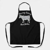 boer rundvleesvleeskartonnen snijdt kleine boer schort (Voorkant)