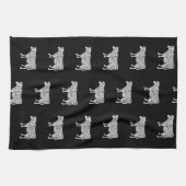 boer rundvleesvleeskartonnen snijdt kleine boer theedoek (Horizontaal)