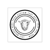 Boer schapen lammeren rubberstempel (Afrduk)