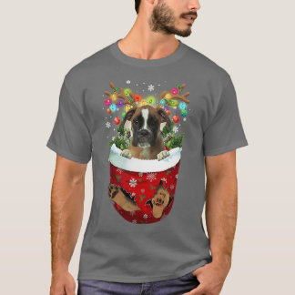 Boer Snow Pocket Dogs-kerstzakje T-shirt