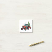 Boer Tractor Kerstverlichting Tractor Kerstmis Post-it® Notes (Op bureau)
