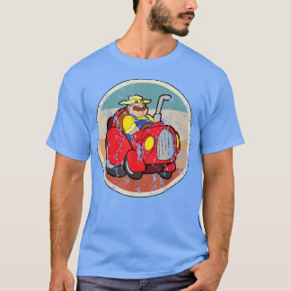 Boer, trekker, boerderij, vintage, retro t-shirt