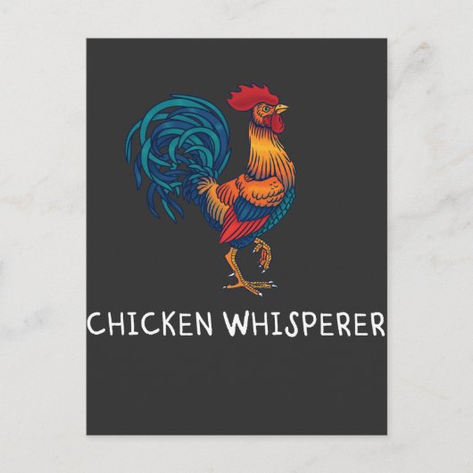 boer van retrohen Chickenwhisperer Briefkaart (Voorkant)