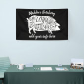 boer varkensvlees slager vlees snijdt kunst kleine spandoek (Beurs)