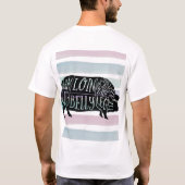 boer varkensvlees slager vlees snijdt kunst kleine t-shirt (Achterkant)