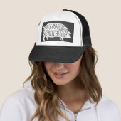 boer varkensvlees slager vlees snijdt kunst kleine trucker pet (In situ)