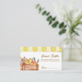 Boer Veggie Fruit Luier Raffle Baby shower Informatiekaartje (Staand voorkant)