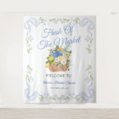 Boer vers uit de markt Vrijgezellenfeest achtergro Wandkleed (Voorkant)