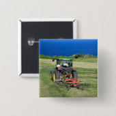 boer vierkante button 5,1 cm (Voorkant /achterkant)