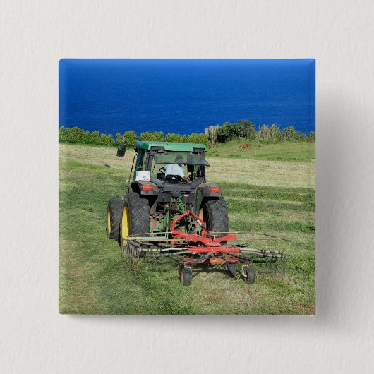 boer vierkante button 5,1 cm (Voorkant)