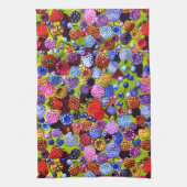 Boerbessen Blauwe bosbessen Grote frambozen Theedoek (Verticaal)