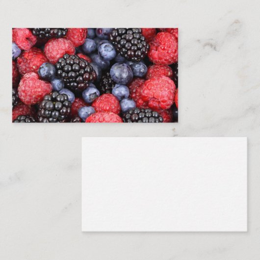 Boerbessen braam-braam visitekaartje (Voorkant / Achterkant)