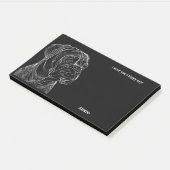Boerboel Abstract Art Hondennaam Post-it® Notes (Schuin)