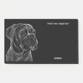 Boerboel Abstract Art Hondennaam Post-it® Notes (Voorkant)